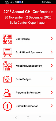 GHI Conferences Screen 2