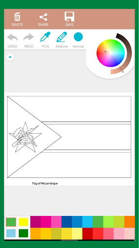 African Flags Coloring Book Screen 3