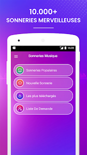 Aperçu de l'application