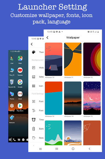 Screenshot of Computer Launcher - win style