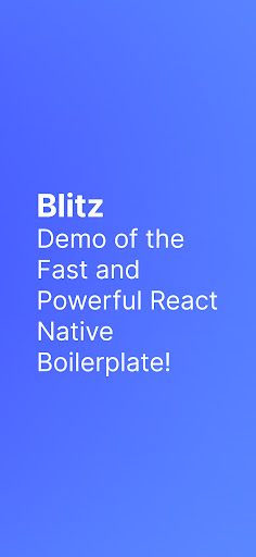 Android application Blitz - RN Boilerplate screenshort