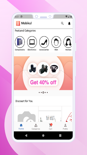 Screenshot of Odoo Multi Vendor Mobile App