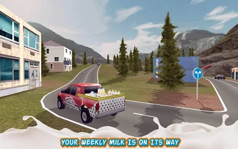 Hill Truck Fresh Milk Delivery