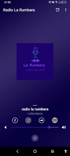 Android application La Rumbera radio screenshort