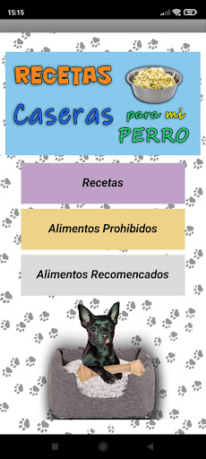 Android application Recetas para Perros screenshort