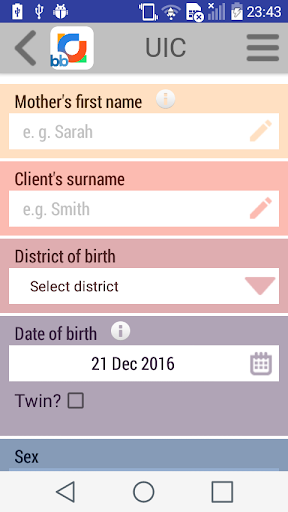 Android application UIC Zim screenshort