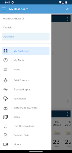 WeatherWatch Screen 2