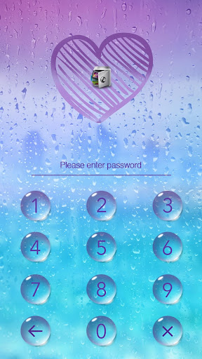 Android application AppLock Theme Rain screenshort