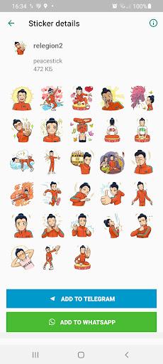 Religion stickers WASticker