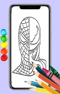 Spider Boy Coloring Game