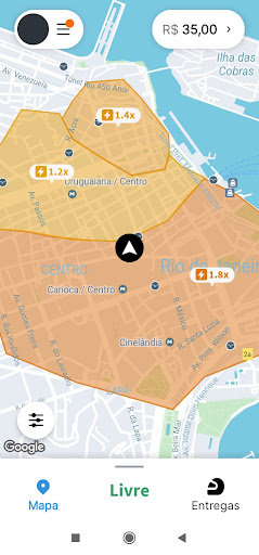 Android application Mestre do Delivery Entregador screenshort