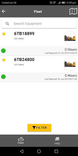 Cat® Remote Asset Monitor Screen 3