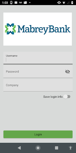 Android application Mabrey Bank Business mRDC screenshort