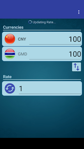 Android application Chinese Yuan x Gambian Dalasi screenshort
