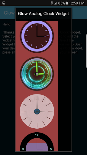 Analog Clock Widget