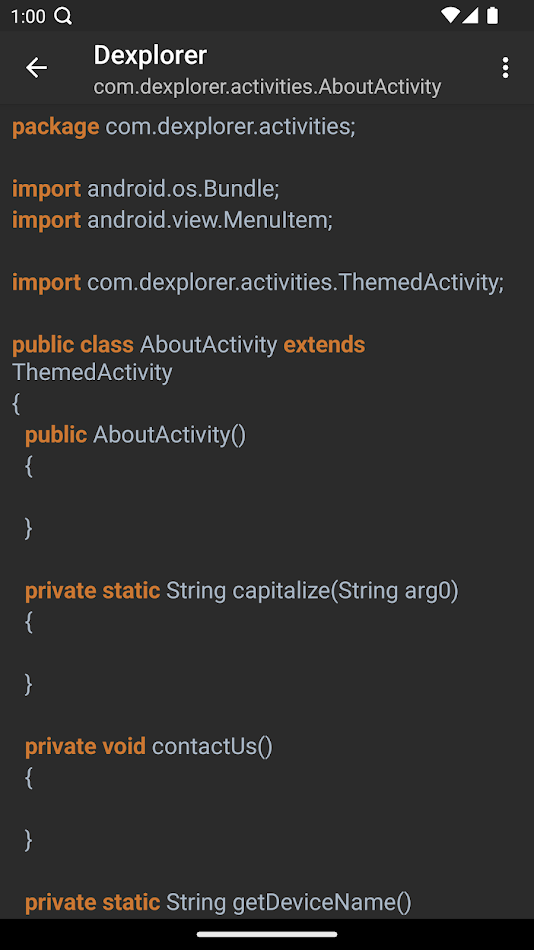 #4. Dexplorer (Android) di: Addons Detector