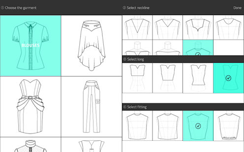 Fashion Design Flat Sketch Screenshot