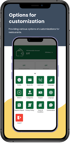 Android application Fotato Restaurant Partner screenshort