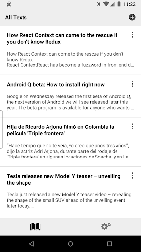 Android application ReadMe screenshort