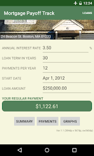 Mortgage Payoff Track Screenshot