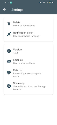 Notification History Log Screen 3