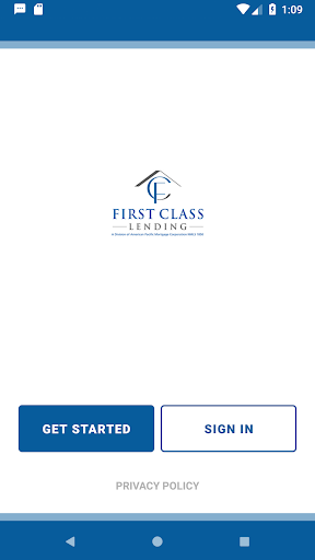 Android application First Class Lending screenshort