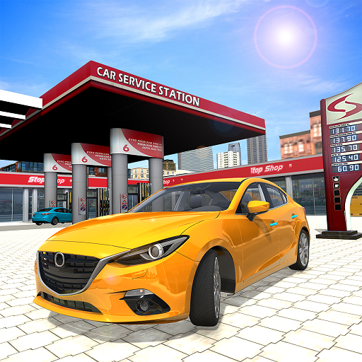 Service Station Car Parking Gas Station Driving