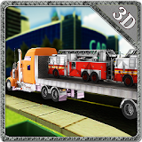 Fire Truck Transporter Sim icon