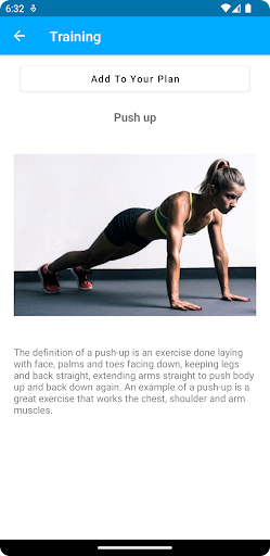 Android application Gym Planner screenshort