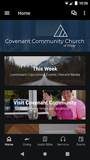 Android application Covenant Community Ellijay screenshort