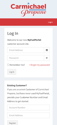 Android application Carmichael Propane screenshort