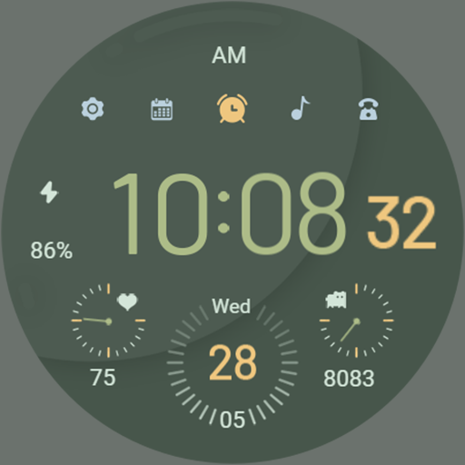 Flat Milk Green ZKin Watch - AppWisp.com