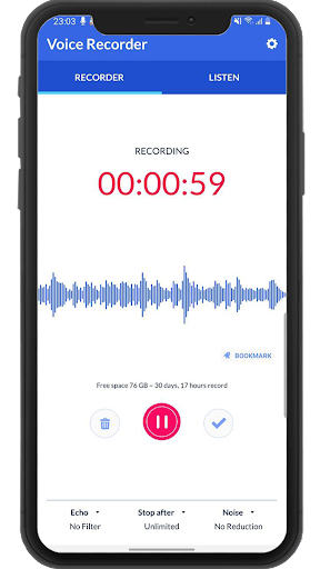 Android application Voice Recorder - Unlimited Rec screenshort