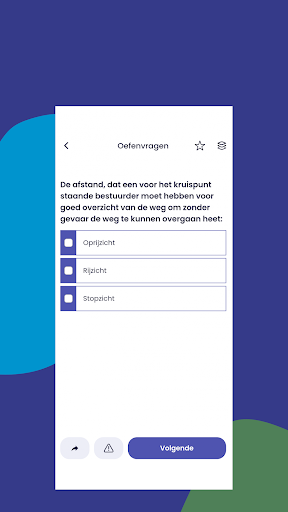 Rijbewijs CBR - Theory Examen Screen 2