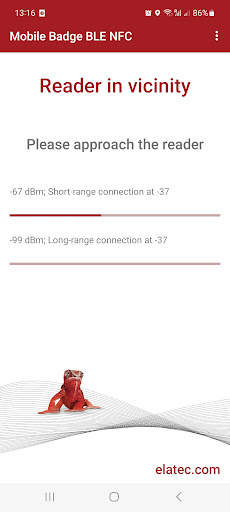 Android application Mobile Badge BLE NFC screenshort