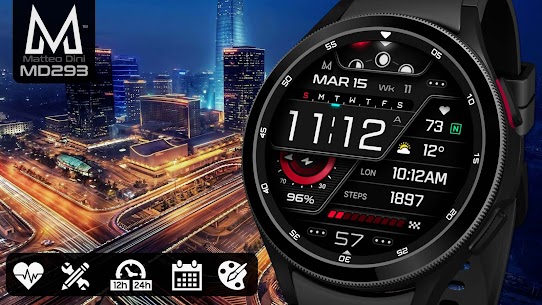 MD293  Digital watch face Apk Download 2022* 3
