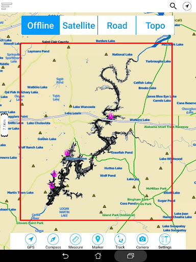 Logan Martin Lake Al Charts
