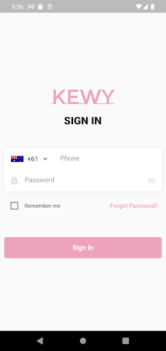 Android application Kewy - Driver screenshort