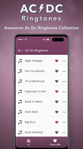 AC DC Ringtone Screen 2