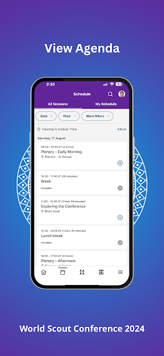 Android application World Scout Conference screenshort