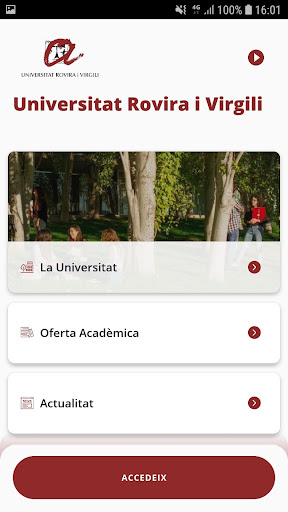 Android application URVapp screenshort
