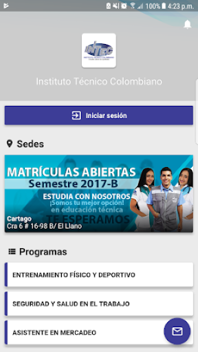 Instituto Técnico Colombiano Screen 3