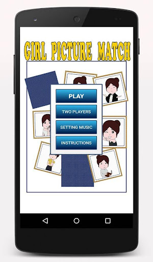 Girl Picture Match Game. Screen 2