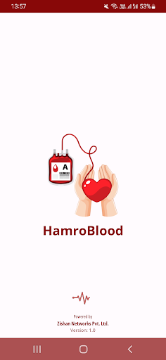 Android application HamroBlood Share & Care screenshort