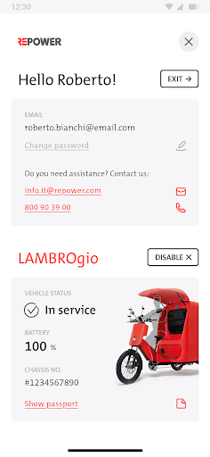 Android application LAMBRO Repower screenshort