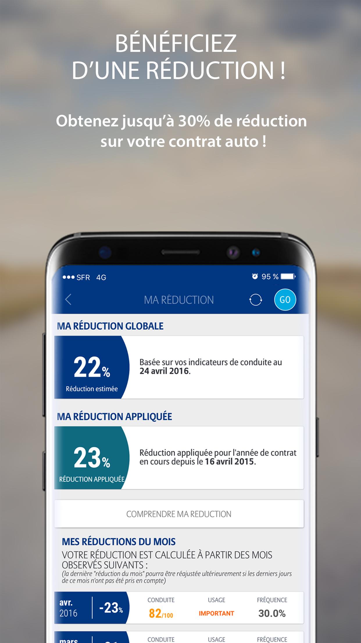 Android application Allianz Conduite connectée screenshort
