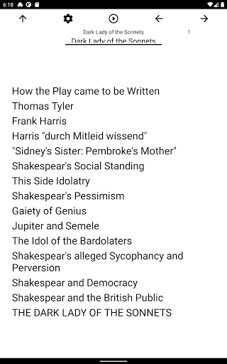 Book, Dark Lady of the Sonnets Screen 3