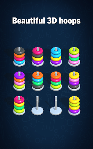 Hoop Sort Puzzle: Color Ring Stack Sorting Game 1.2 screenshots 20