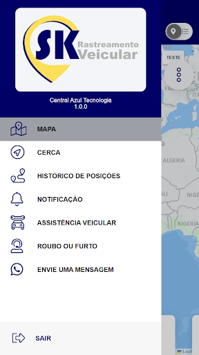 Android application SK Rastreamento screenshort