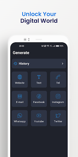 QR Code Scanner & Generator Screen 3